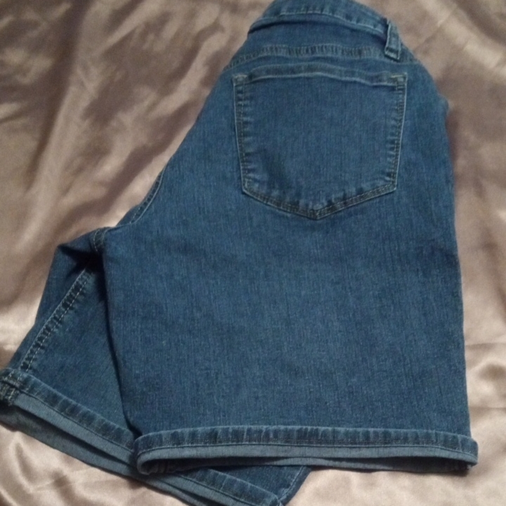 Lee Blue Denim Shorts-Midrise Short Zipper Fly RN130273 - Picture 8 of 10